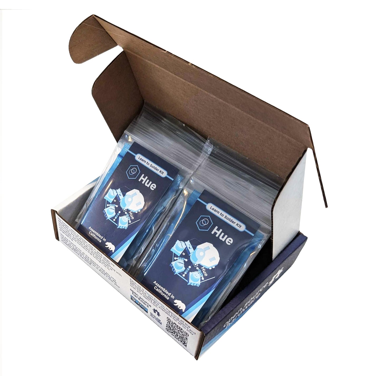 Learn to Solder Kits Hue, Bulk Educator Pack | DIY Soldering Kit for Beginners | Electronics Projects for Students, STEM Classes