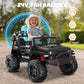 ANPABO 24V 2 Seater Ride on Toy Truck w/EVA Tires, 4X200W Motors, 4 Shock Absorbers, 2.4G Remote Control, Bluetooth Radio, LED H