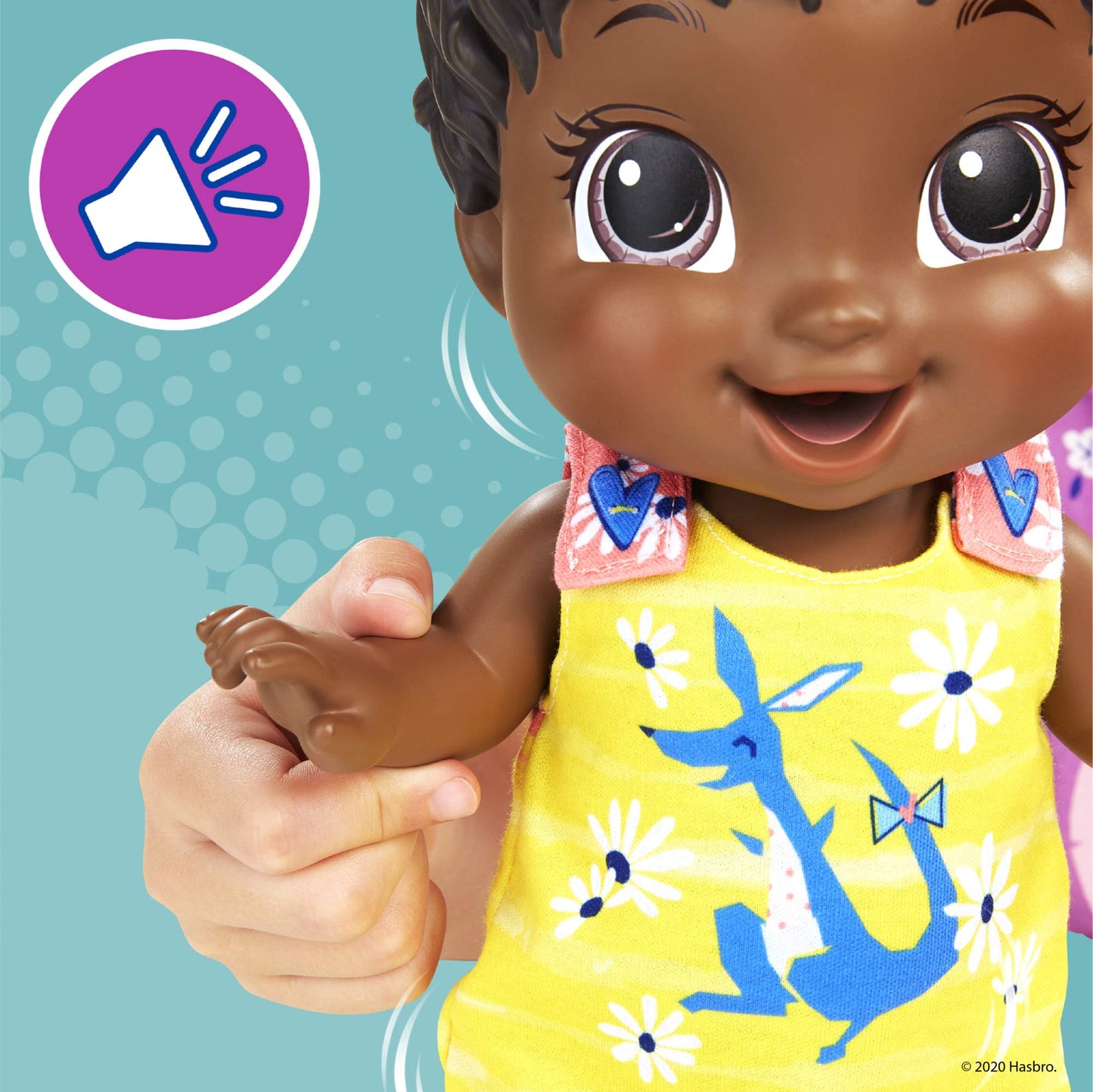 Baby Alive Baby Gotta Bounce Doll, Kangaroo Outfit, Bounces With 25+ Sfx And Giggles, Drinks And Wets, Black Hair Toy For Kids Ages 3 And Up