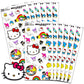 Hello Kitty Party Favors for Boys & Girls Bundle ~ 12 Pack Hello Kitty Sticker Sheets for Kids Birthday Party Goodie Bags | Hell