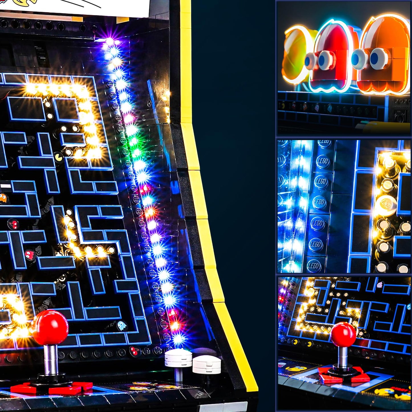 BrickBling LED Light Kit Compatible with Lego PAC-Man Arcade, Creative Lighting Compatible with Lego 10323-No Model
