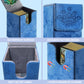 Promaxibinder Mtg Card Deck Box, Fits 200 Cards, Storage For Tcg/Mtg Crads, Pu Leather Strong Magenet (Navy Blue)
