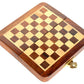 Stonkraft - 7'' X 7'' - Wooden Travel Folding Small Chess Game Board Set + Wooden Magnetic Crafted Pieces