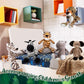 20 Pcs Safari Stuffed Animals 11.8'' Plush Jungle Wild Animals Cute Elephant Giraffe Lion Tiger Monkey Stuff Animals Soft Stuffe