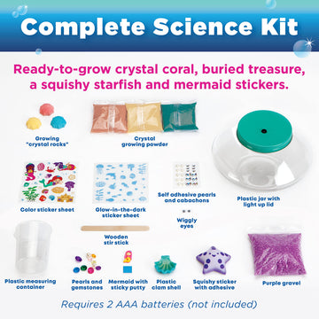 Creativity For Kids Crystal Mermaid Terrarium Kit - Stem Projects For Kids Ages 6-8+, Arts And Crafts For Girls And Boys