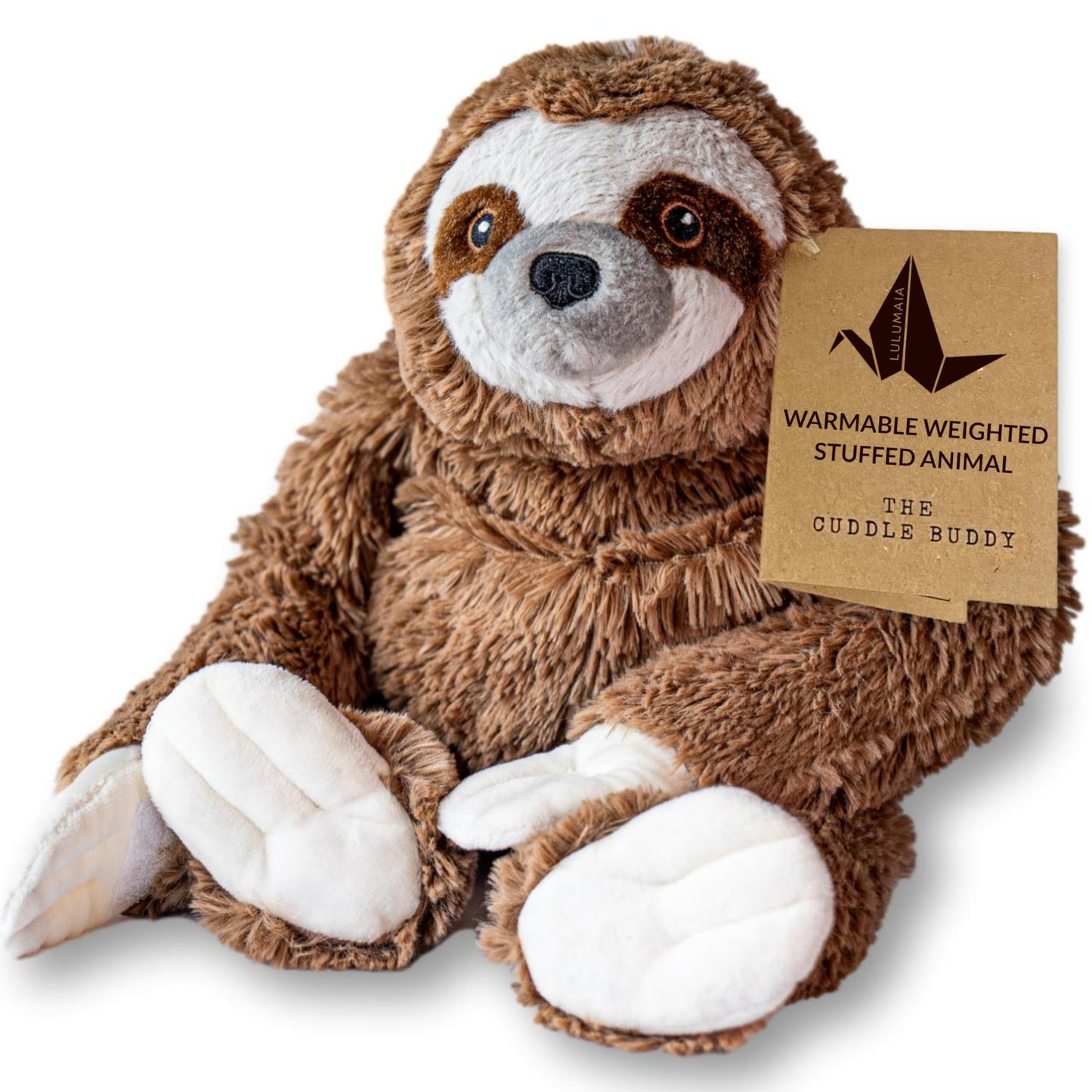 Lulumaia Plush Weighted Stuffed Animals - Microwavable, Portable Heating Pads For Cramps - Soothing Comfort - Period Heating Pad