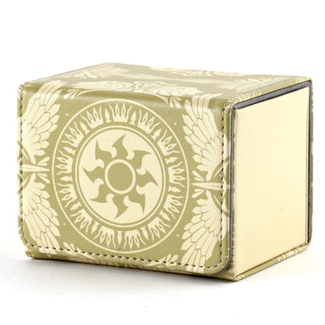 Deck Box for MTG Cards  Trading Commander Deck Case Holds 120+ Sleeved Cards  PU Leather Magnetic Collectible Card Storage Box Fits for TCG Magic Card (Yellow)