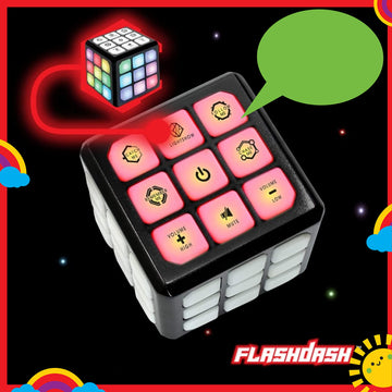 Winning Fingers Flashing Cube - Electronic Memory And Brain Game - 4-In-1 Handheld Stem Toys For Girls And Boys Ages 6-12 - Fun Family Game And Educational Gifts For Kids