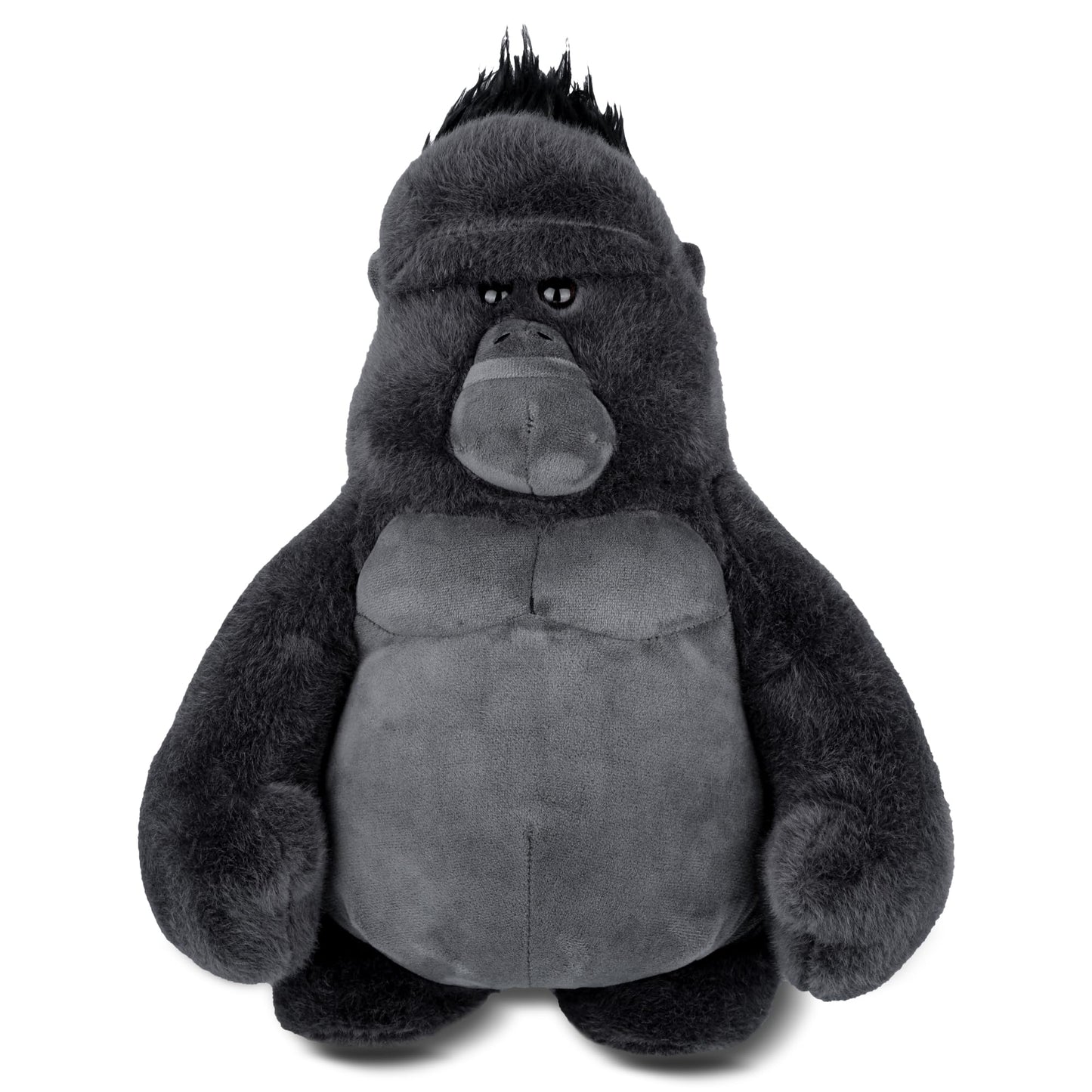 Stuffed Animal Gorilla  Monkey Plush Toys for Boys Kids Womens  15 Inches Soft Hugging Gorilla Stuffed Animals Gifts Adorable Companion for Birthday Christmas Easter Halloween Room Decoration Black