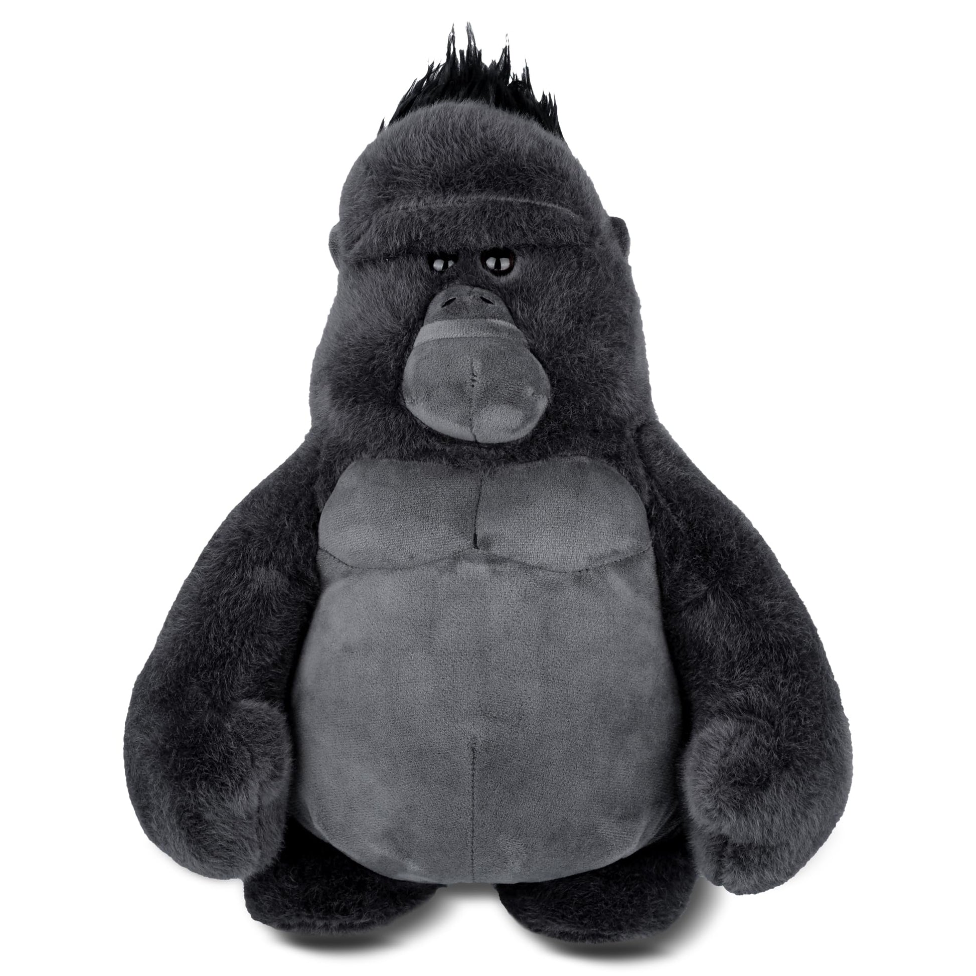 Stuffed Animal Gorilla  Monkey Plush Toys for Boys Kids Womens  15 Inches Soft Hugging Gorilla Stuffed Animals Gifts Adorable Companion for Birthday Christmas Easter Halloween Room Decoration Black