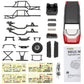 MEUS RACING SCX24 Body Shell 5.2in ABS+Nylon for 1/24 Axial Bronco JLU B-17 C10 - Red