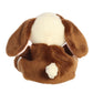 Aurora® Clover Bunny Stuffed Animal - Pocket-Sized, Brown, 5 Inches, Collectable, Model 82060, Plush Polyester