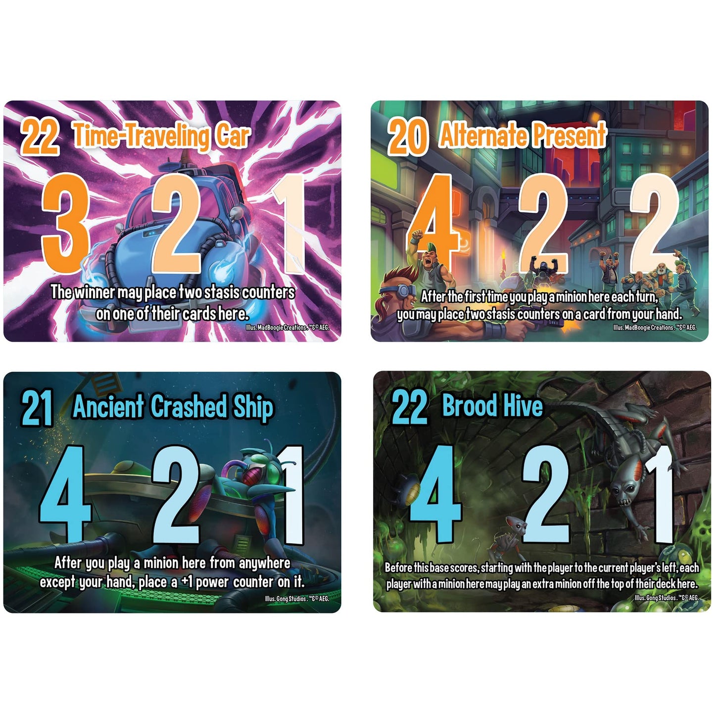 Aeg Smash Up: Excellent Movies, Dudes! Expansion | 80'S Card Game | Action Heroes, Backtimers, Extramorphs, Wraithrustlers | 2-4 Players | Ages 10+
