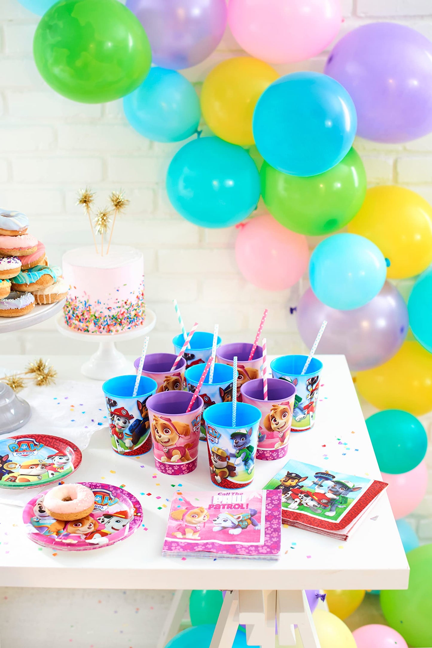 American Greetings Paw Patrol Party Supplies, Pink Plastic Cups (12-Count)