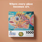 Cross & Glory - Pufferfish Odyssey: A Deep Sea Masterpiece - 1000 Piece Jigsaw Puzzle For Adults | Best New Ocean Art Puzzle | V