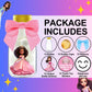 Ethisa 12 Pack Princess Party Favors - Diy Candy Jars With Ribbons And Stickers - Party Decoration Bottles For Birthday, School