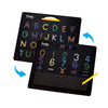 PicassoTiles Magnetic Drawing Board Toy, Large 12x10 inch, Erasable, Black, Model PTB02, STEM Educational Playboard