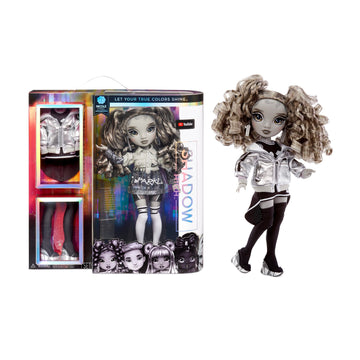 Rainbow High Nicole Steel Grayscale Fashion Doll With 2 Outfits And Accessories, Gift For Kids 6-12