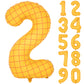 40 In Matte Yellow Number Balloons Helium Foil Mylar Balloon Birthday Party Banquet Decoration Digital 2