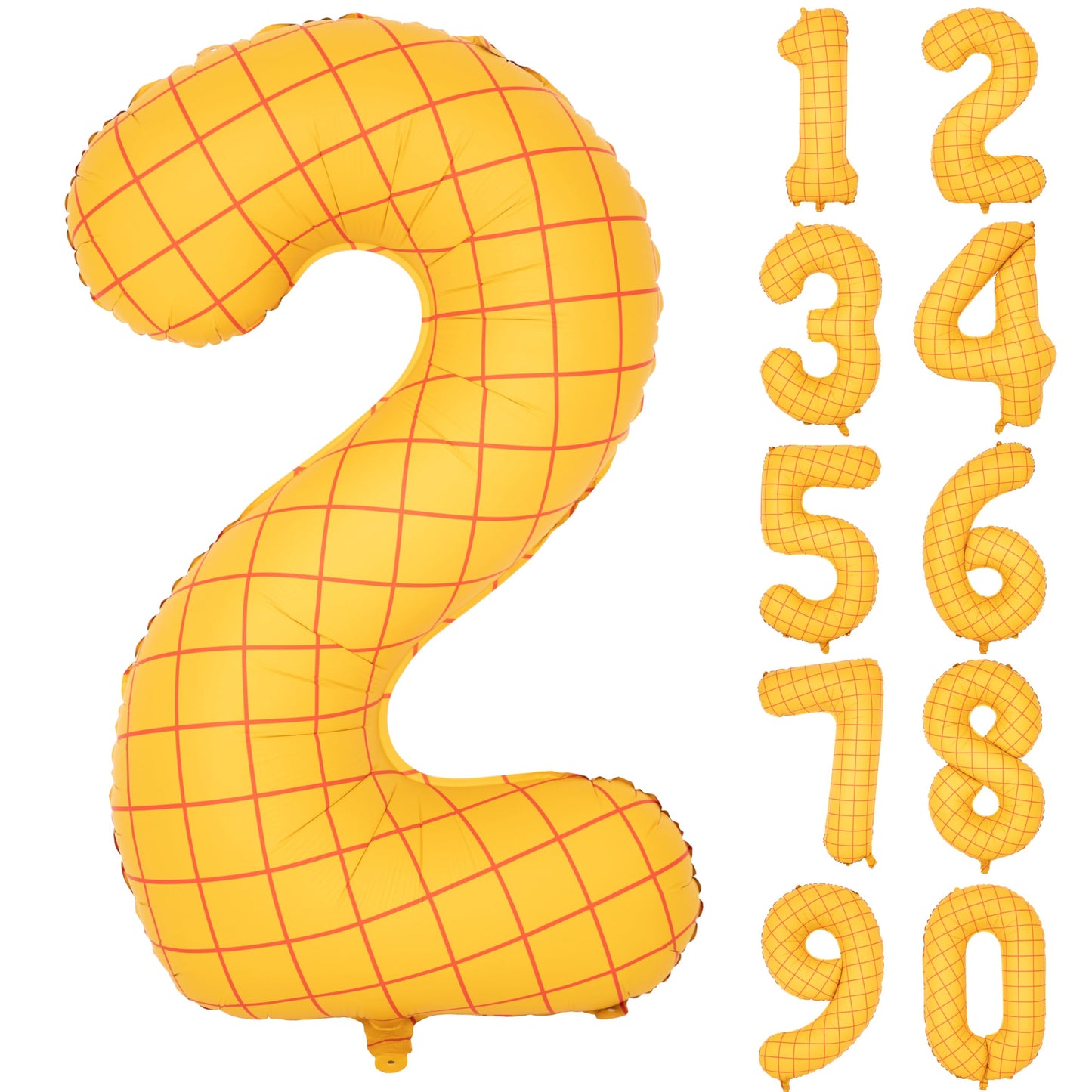 40 In Matte Yellow Number Balloons Helium Foil Mylar Balloon Birthday Party Banquet Decoration Digital 2