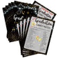 Graduation Party Games - Ever Or Never Game Cards for The Graduate - Graduation Party Decorations 2024 - Gold & Black Grad Celeb