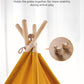 Besrey Toddler Teepee With Padded Mat And Lights, Play Tent For Kids Indoor, Baby Tipee Tent, Large Canvas Childrens Teepee, White Toddler Teepee, Gift For Boys And Girls (Yellow+White)