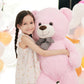 Poutmac Big Teddy Bear 55'' Giant Pink Soft Stuffed Animals Cute Plush Toy For Girlfriend Women Kids For Valentine'S Christmas B