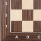 Woodronic 16' Chess Board, Cassia Siamea And Maple Wooden Tournament Chessboard With 1.6' Squares, Ideal Gifts For Professional Chess Players
