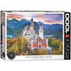 EuroGraphics Neuschwanstein Castle 1000pc Puzzle - Cardboard, Blue, Model 6000-0946