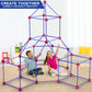 V-Opitos 180 Pack Fort Building Kits For Kids Age 4, 5, 6, 7, 8+ Years Old, Creative Stem Building Toys For Diy Castles, Tunnels, Play Tent, Ideal Christmas, Birthday Gifts For Boys & Girls