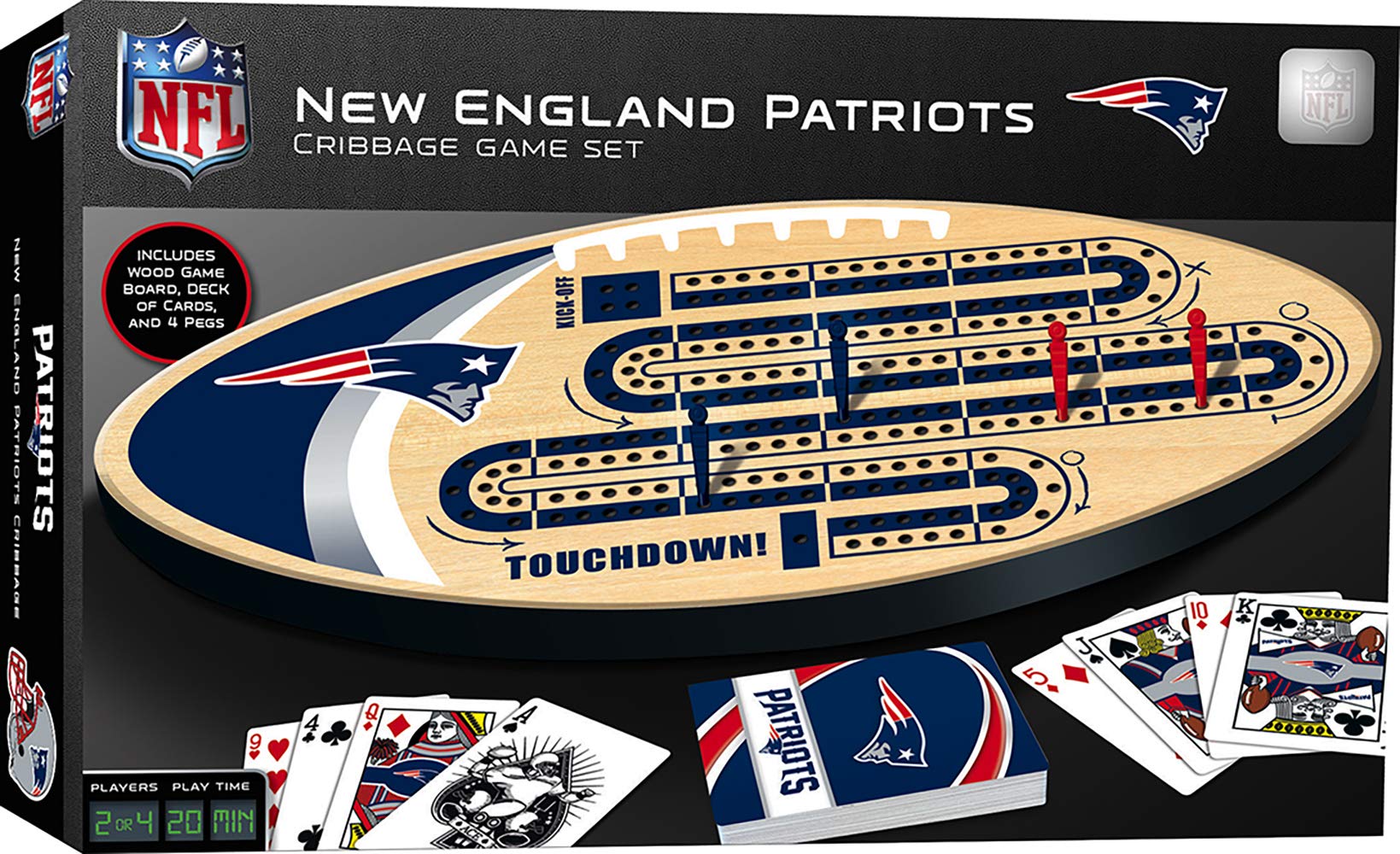 New England Patriots Cribbage Set