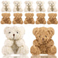 10 Pieces Plush Mini Teddy Bear 4 Inch Stuffed Animals Tiny Soft Bear Doll For Graduation Birthday Wedding Baby Shower Decoratio