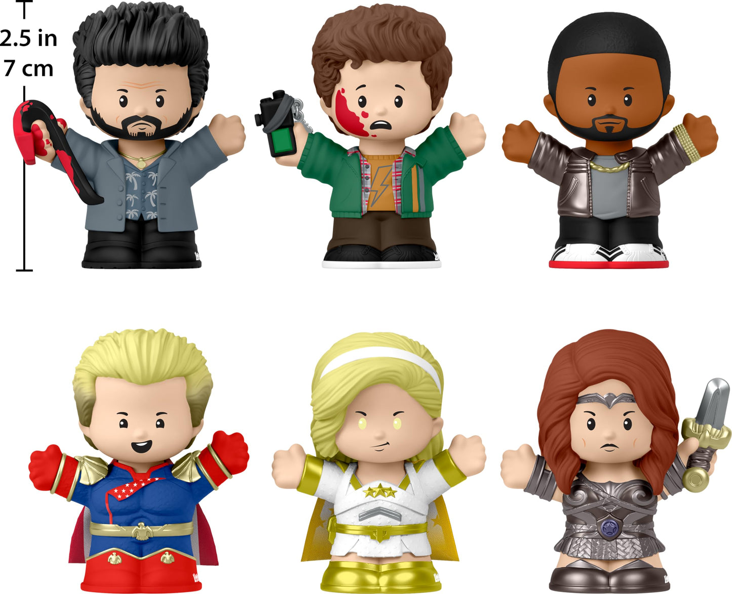 LITTLEPEOPLE COLLECTOR The Boys Special Edition Set - 6 Multicolor Character Figures in Display Box, Model HVG72 for Adults & Fans
