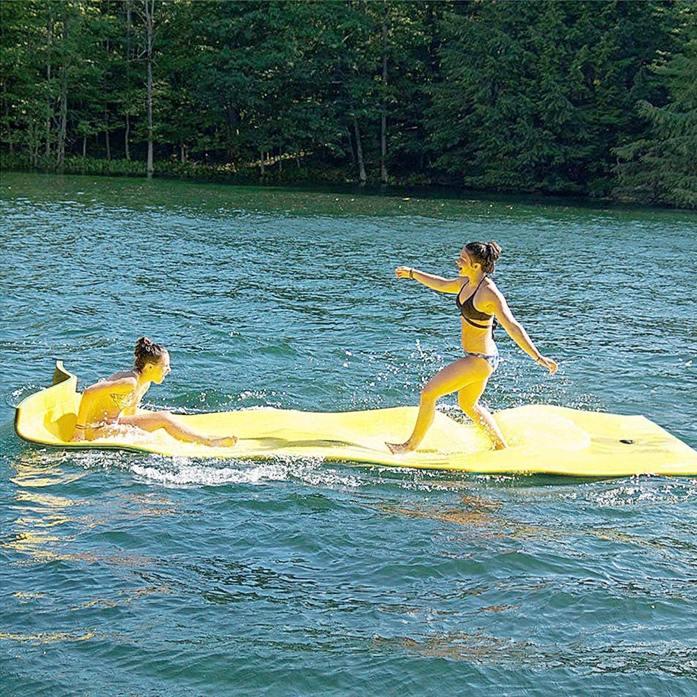 MarKnig 18x6 Ft Floating Mat, Lily Pad Floating Mat, Water Mat for 6-9 Adults, Floating Pad for Lake, 3-Layer Tear-Resistant XPE