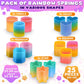 DIMROM 25Pcs Spring Rainbow Party Favor - Goodie Bags Stuffers Mini Party Favors Sensory Rainbow Toy Spring - Bulk Small Stress Relief Items