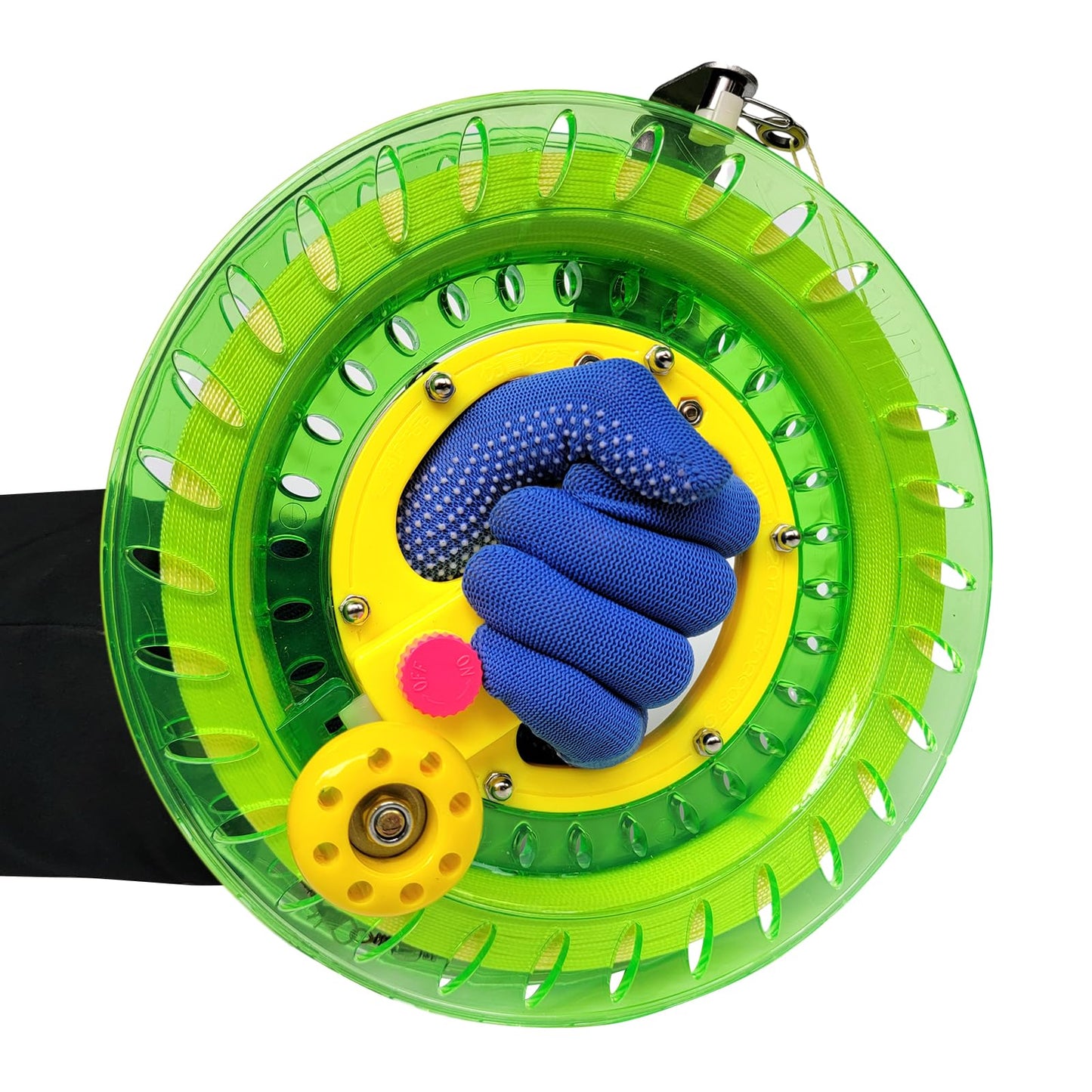 Simxkai Kite String Reel, Kite String Spool,Kite Line Winder, Come With Lock, 9In With1200 Feet Line (Green)