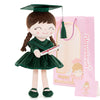 Gloveleya Baby Girl Gifts Graduation Plush Girls Dolls Congratulation Gift For Kindergarten Black 16 Inch