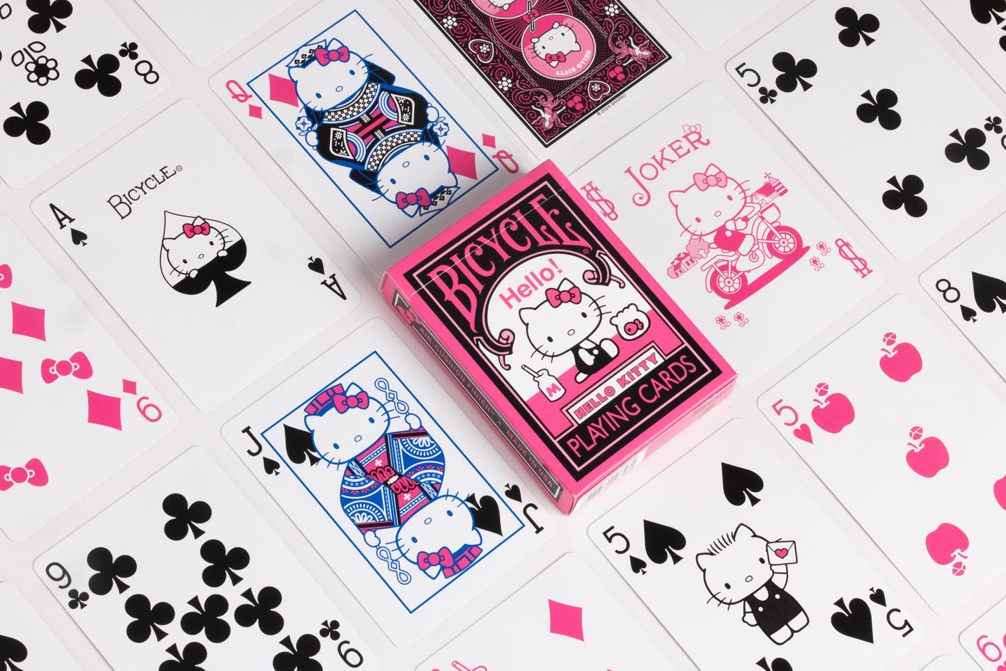 Bicycle Hello Kitty Playing Cards, Black & Pink, 1 Deck