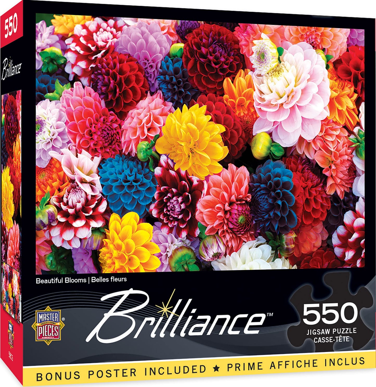 MasterPieces 550 Piece Jigsaw Puzzle - Beautiful Blooms - 18"x24" - Paper - Model 81454