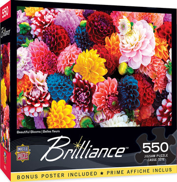 MasterPieces 550 Piece Jigsaw Puzzle - Beautiful Blooms - 18"x24" - Paper - Model 81454