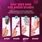 Pretty Me Nail Art Studio Kit - Multicolor Nail Polish Set for Kids Ages 7-12 - Includes Polish, Pens, Glitter, Stickers, Gems