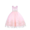 Cosplay Life Floral Dress For Girls And Young Adults Fashion Flower Waistline Kids Party Festival Dress Ages 4-12 Years Old (Pink, 6Yrs)