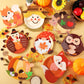 32 Sets Fall Craft Kits Autumn Party DIY Plate Art Craft Kits Fall Thanksgiving Educational Craft Decorations Make a Pumpkin Tur