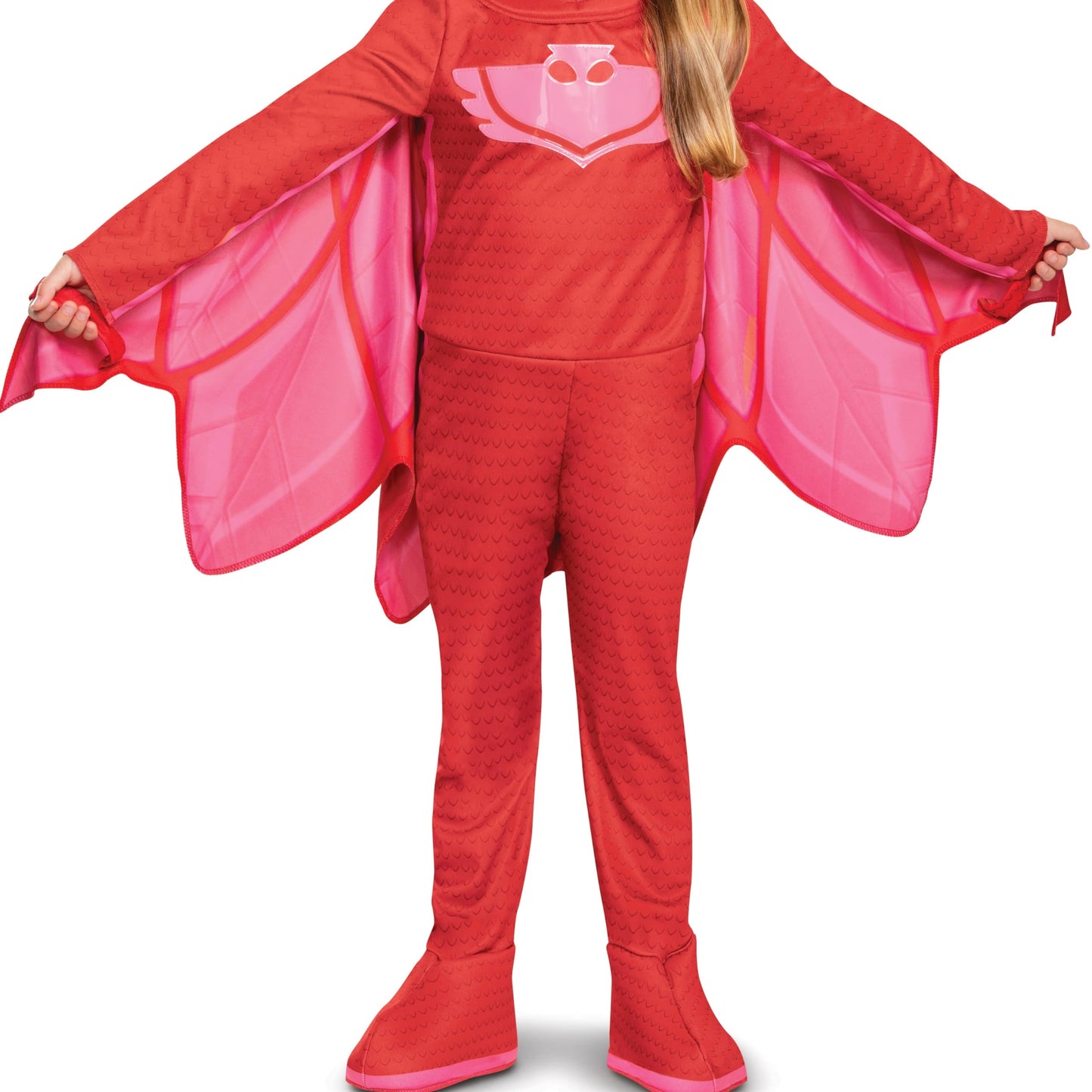 Disguise Pj Masks Owlette Costume, Deluxe Kids Light Up Jumpsuit Outfit And Character Mask, Toddler Size Extra Large (7-8)