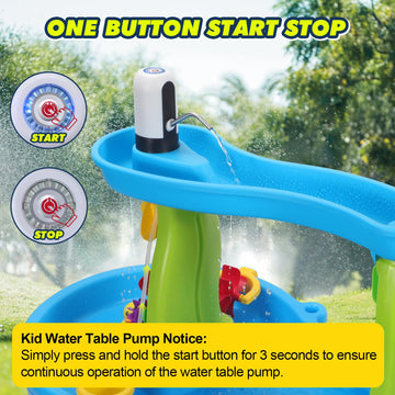Water Table Pump,Kids Water Pump for Water Table,Water Table Accessories Small Cordless Water Pump for Water Table Fun Summer Ou