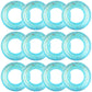 Relaxgiant 12 Pcs Summer Swim Rings with Glitter Fun Inflatable Pool Float Round Shaped Swimming Pool Tubes for Beach Party Supp