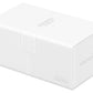 Ultimate Guard Twin Flip'n'Tray 200+, Deck Case for 200 Double-Sleeved TCG Cards + Dice Tray, White, Independent Magnetic Closur