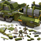 Mega Halo Infinite Building Toys Set, Unsc Elephant Sandnest Tank With 2041 Pieces, 5 Poseable Articulation Micro Action Figures, Green, Kids And Fans
