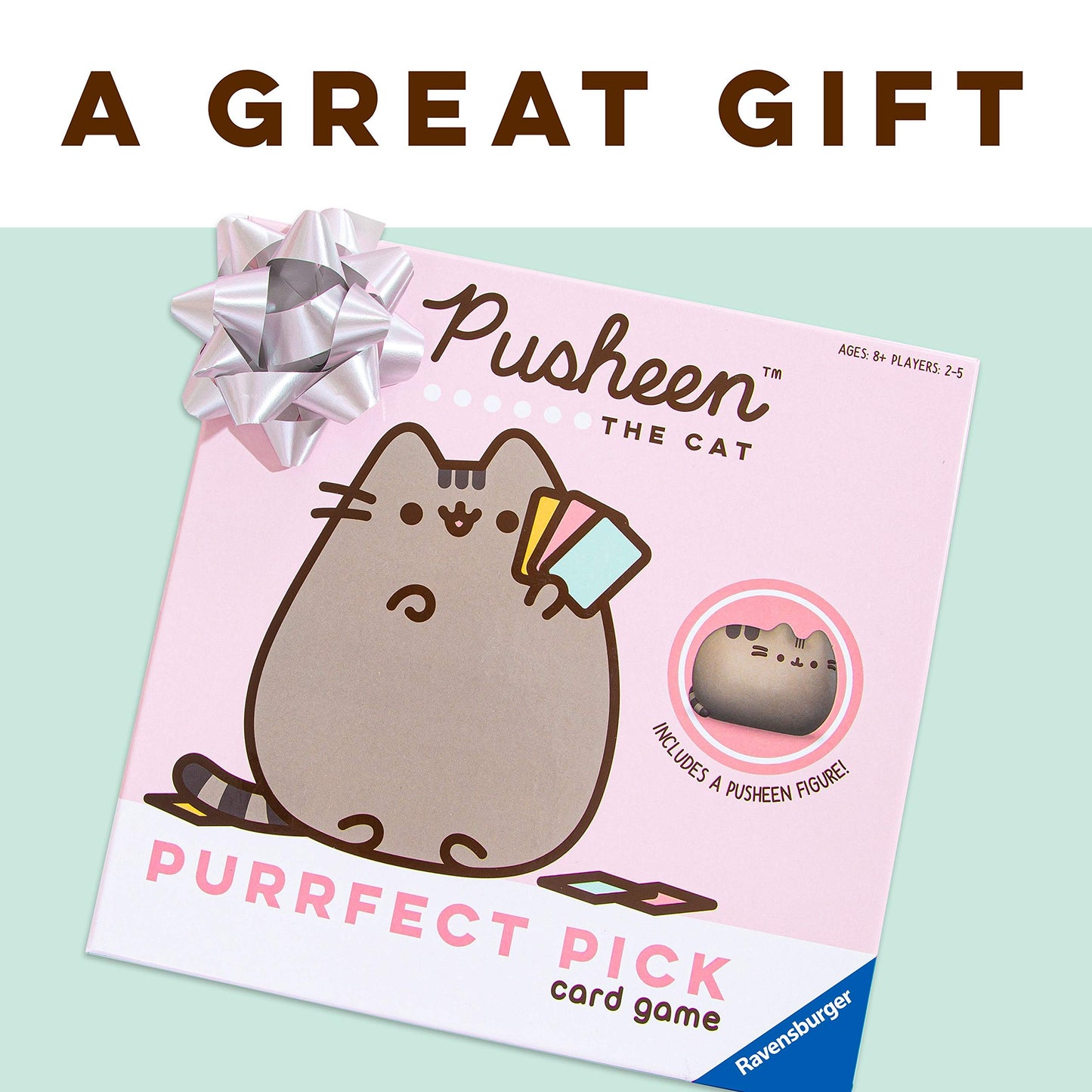 Ravensburger Pusheen Purrfect Pick Game - Engaging Family Fun, Pink Edition, Cardstock, Ages 8+