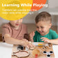 Pithfor Wooden Busy Board For Toddlers, Montessori Sensory Toys For 1 2 3 4 Year Old, Autism Sensory Toys For Kids Boys Girls, F